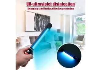 110V Portable 11W Handheld Ultraviolet UV Disinfection Lamp Power Cord Length 1.1M US Regulations black