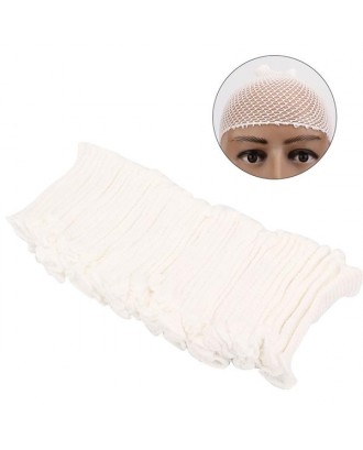 50pcs Elastic Mesh Hat Breathable Mesh Bandage for Wound Dressing(6# Infant )
