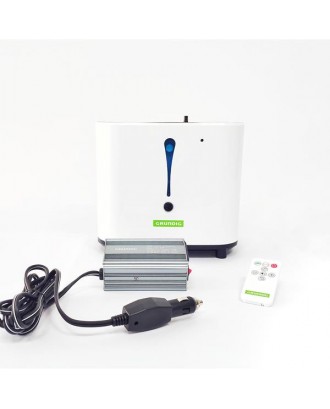 GRUNDIG portable oxygen generator oxygen flow adjustment range of 1-6L/min for home life and car travel 90% high-concentration oxygen machine (white)