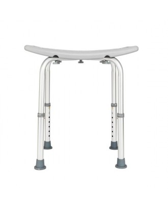 Aluminium Alloy Elderly Bath Chair without Back of a Chair Gray