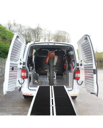 8FT Four-section Non-Skid Folding Lightweight Aluminum Alloy Wheelchair Scooter Mobility Ramps