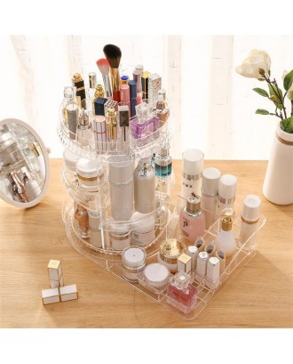 The Makeup Table Is Rotated At 360 Degrees, 7 Layers Can Be Adjusted, Different Types Of Cosmetics, Different Types Of Cosmetics, Multi-Functional Large Storage Platforms, And Lipstick Perfume Are Us